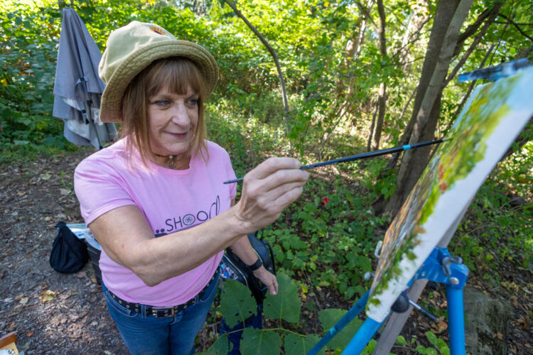 Painter’s plein air series showcasing Williamsport’s historic building on show at Herdic House